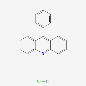 molecular formula C19H14ClN B14652907 Acridine, 9-phenyl-, hydrochloride CAS No. 40974-56-9