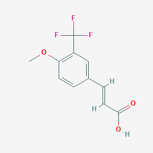 molecular formula C11H9F3O3 B1465292 4-Methoxy-3-(trifluoromethyl)cinnamic acid CAS No. 773131-67-2