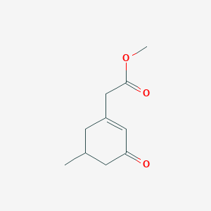 molecular formula C10H14O3 B14652921 Methyl (5-methyl-3-oxocyclohex-1-en-1-yl)acetate CAS No. 51352-22-8