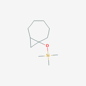 molecular formula C11H22OSi B14652948 [(Bicyclo[5.1.0]octan-1-yl)oxy](trimethyl)silane CAS No. 50338-48-2