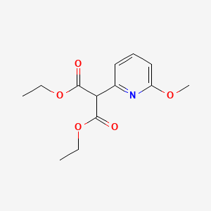 molecular formula C13H17NO5 B1465297 Diethyl 2-(6-methoxypyridin-2-yl)malonate CAS No. 1259929-73-1