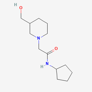 N-cyclopentyl-2-[3-(hydroxymethyl)piperidin-1-yl]acetamide