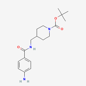 Tert-butyl 4-((4-aminobenzamido)methyl)piperidine-1-carboxylate