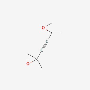 molecular formula C8H10O2 B14653087 2,5-Dimethyl-1,2,5,6-diepoxyhex-3-yne CAS No. 42149-31-5