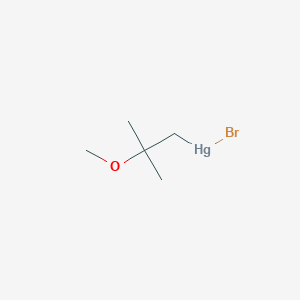 molecular formula C5H11BrHgO B14653101 Bromo(2-methoxy-2-methylpropyl)mercury CAS No. 52026-66-1