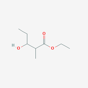 molecular formula C8H16O3 B14653113 Ethyl 3-hydroxy-2-methylpentanoate CAS No. 40309-41-9