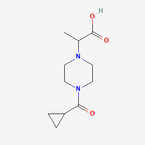 2-(4-Cyclopropanecarbonylpiperazin-1-yl)propanoic acid