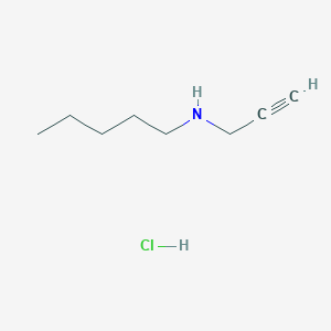 molecular formula C8H16ClN B14653155 N-prop-2-ynylpentan-1-amine;hydrochloride CAS No. 53146-03-5