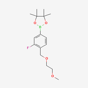 2-(3-Fluoro-4-((2-methoxyethoxy)methyl)phenyl)-4,4,5,5-tetramethyl-1,3,2-dioxaborolane