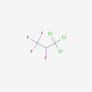 molecular formula C3HCl3F4 B14653287 Trichlorotetrafluoropropane CAS No. 53063-52-8