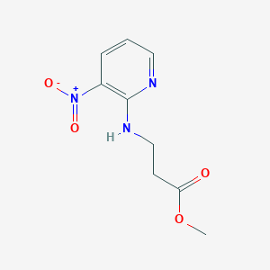 molecular formula C9H11N3O4 B1465330 Methyl 3-[(3-nitropyridin-2-yl)amino]propanoate CAS No. 1183435-02-0