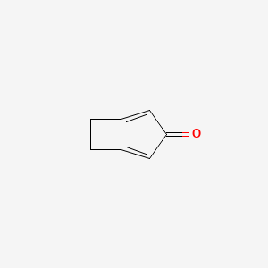 molecular formula C7H6O B14653351 Bicyclo[3.2.0]hepta-1,4-dien-3-one CAS No. 51577-33-4