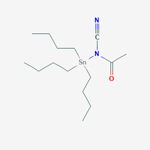 molecular formula C15H30N2OSn B14653356 N-Cyano-N-(tributylstannyl)acetamide CAS No. 40438-76-4