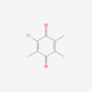 molecular formula C9H9ClO2 B14653413 2-Chloro-3,5,6-trimethylcyclohexa-2,5-diene-1,4-dione CAS No. 51028-70-7