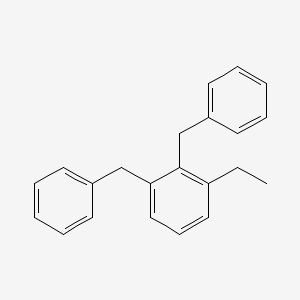 molecular formula C22H22 B14653428 Dibenzylethylbenzene CAS No. 42504-55-2