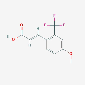 molecular formula C11H9F3O3 B1465344 4-Methoxy-2-(trifluoromethyl)cinnamic acid CAS No. 773131-66-1