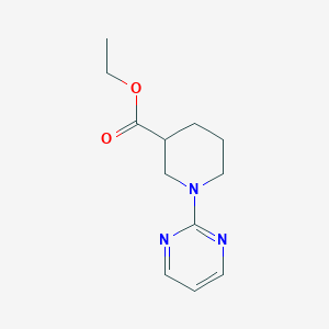 molecular formula C12H17N3O2 B1465345 ethyl 1-pyrimidin-2-ylpiperidine-3-carboxylate CAS No. 1455693-54-5