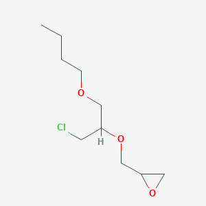 molecular formula C10H19ClO3 B14653450 2-{[(1-Butoxy-3-chloropropan-2-YL)oxy]methyl}oxirane CAS No. 52487-97-5
