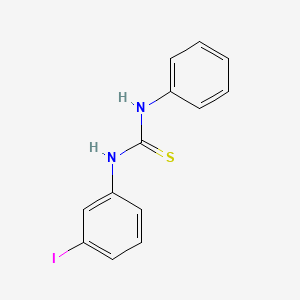molecular formula C13H11IN2S B14653460 Thiourea, N-(3-iodophenyl)-N'-phenyl- CAS No. 53305-98-9