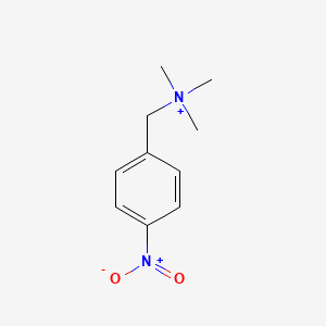 molecular formula C10H15N2O2+ B14653472 Benzenemethanaminium, N,N,N-trimethyl-4-nitro- CAS No. 46338-52-7