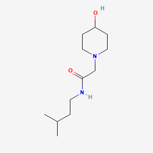 B1465348 2-(4-hydroxypiperidin-1-yl)-N-(3-methylbutyl)acetamide CAS No. 1250887-13-8
