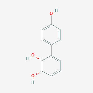 molecular formula C12H12O3 B146535 3,5-Cyclohexadiene-1,2-diol, 3-(4-hydroxyphenyl)-, (1S-cis)-(9CI) CAS No. 134553-41-6