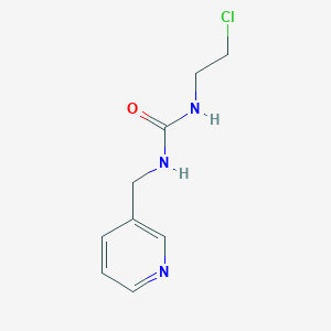 molecular formula C9H12ClN3O B14653563 N-(2-Chloroethyl)-N'-[(pyridin-3-yl)methyl]urea CAS No. 42471-23-8