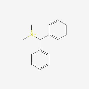 molecular formula C15H17S+ B14653569 Sulfonium, (diphenylmethyl)dimethyl- CAS No. 46487-16-5