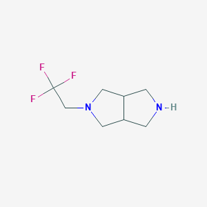 molecular formula C8H13F3N2 B1465359 2-(2,2,2-Trifluoroethyl)-octahydropyrrolo[3,4-c]pyrrole CAS No. 1479266-08-4