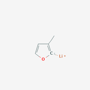 molecular formula C5H5LiO B14653609 lithium;3-methyl-2H-furan-2-ide CAS No. 52556-92-0