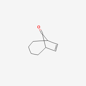 molecular formula C9H12O B14653615 Bicyclo[4.2.1]non-7-en-9-one CAS No. 42948-91-4