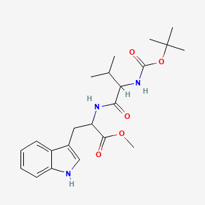 molecular formula C22H31N3O5 B14653655 Methyl n-(tert-butoxycarbonyl)valyltryptophanate CAS No. 41863-58-5
