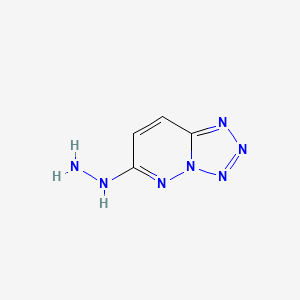 molecular formula C4H5N7 B14653659 6-Hydrazinyltetrazolo[1,5-b]pyridazine CAS No. 52476-90-1
