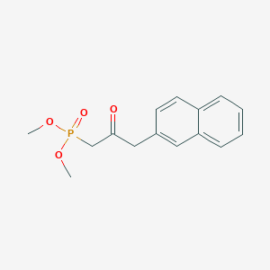 molecular formula C15H17O4P B14653715 Dimethyl [3-(naphthalen-2-yl)-2-oxopropyl]phosphonate CAS No. 52344-43-1