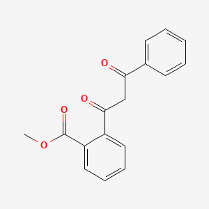 molecular formula C17H14O4 B14653729 Methyl 2-(3-oxo-3-phenylpropanoyl)benzoate CAS No. 50454-10-9