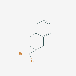 molecular formula C11H10Br2 B14653746 1,1-Dibromo-1a,2,7,7a-tetrahydro-1H-cyclopropa[b]naphthalene CAS No. 40467-32-1