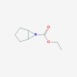 molecular formula C8H13NO2 B14653750 Ethyl 6-azabicyclo[3.1.0]hexane-6-carboxylate CAS No. 50990-01-7