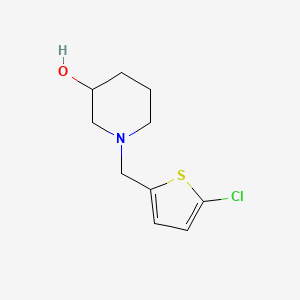 1-[(5-Chlorothiophen-2-yl)methyl]piperidin-3-ol