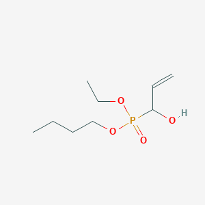 molecular formula C9H19O4P B14653783 Butyl ethyl (1-hydroxyprop-2-en-1-yl)phosphonate CAS No. 53722-17-1