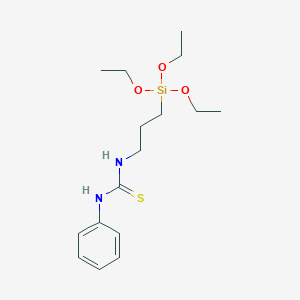 molecular formula C16H28N2O3SSi B14653792 N-Phenyl-N'-[3-(triethoxysilyl)propyl]thiourea CAS No. 42168-35-4
