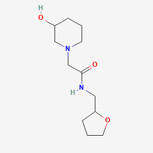 2-(3-hydroxypiperidin-1-yl)-N-[(oxolan-2-yl)methyl]acetamide