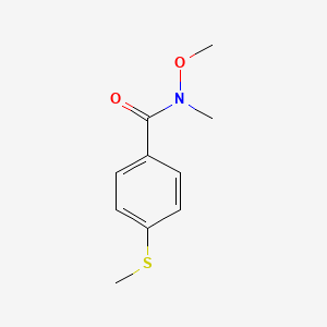 molecular formula C10H13NO2S B1465383 N-methoxy-N-methyl-4-(methylthio)benzamide CAS No. 1344323-75-6