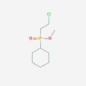 molecular formula C9H18ClO2P B14653834 Methyl (2-chloroethyl)cyclohexylphosphinate CAS No. 51725-02-1