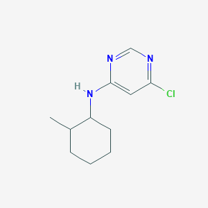 molecular formula C11H16ClN3 B1465384 6-氯-N-(2-甲基环己基)嘧啶-4-胺 CAS No. 1247078-33-6