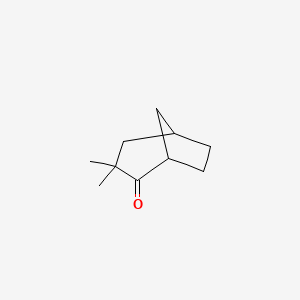 molecular formula C10H16O B14653860 3,3-Dimethylbicyclo[3.2.1]octan-2-one CAS No. 42393-53-3