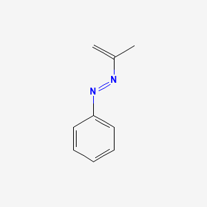 molecular formula C9H10N2 B14653879 (E)-1-Phenyl-2-(prop-1-en-2-yl)diazene CAS No. 41350-48-5
