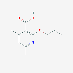 4,6-Dimethyl-2-propoxynicotinic acid