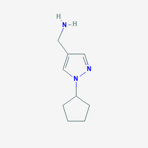 (1-cyclopentyl-1H-pyrazol-4-yl)methanamine