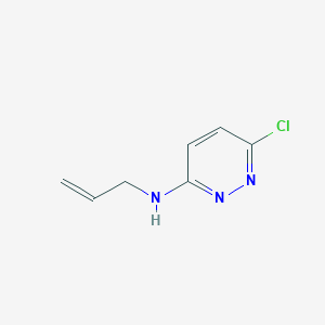 molecular formula C7H8ClN3 B1465396 6-氯-N-(丙-2-烯-1-基)吡啶-3-胺 CAS No. 1239740-07-8