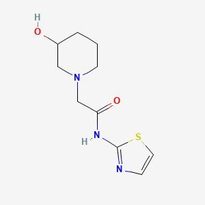 2-(3-hydroxypiperidin-1-yl)-N-(1,3-thiazol-2-yl)acetamide